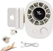 Joytutu Car Clip On Fan With Led Display - 360° Rotation, Joytutu Car Seat Fan, 100 Speeds Adjustable, Usb Rechargeable Personal Cooling Fans 1800mah Battery, Portable Cars Fans (White)