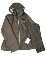 Columbia XL Womens Switchback III Waterproof Jacket Black Hood New
