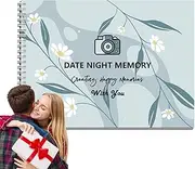 Date Night Book - Couples Adventure Photo Album Book | Scratch Off Dating Night Games for Special Engagements Day