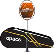Apacs Nano Fusion Speed 9000 Ultra | 78 GMS | 33 LBS | Hi-Modulus Graphite | Made in Vietnam | Badminton Racket with Full Cover