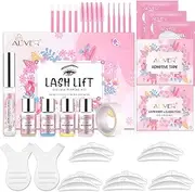 Redease Lash Lift Kit, Eyelash Perm Kit, Lash Curling Eyelash Extension Set, Professional Instant Perming, Semi-Permanent Curling Lifting Perming Wave for Beauty Salon Home Use