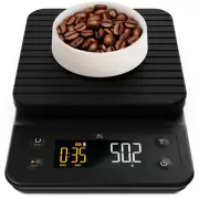 Precision Coffee Scale with Timer - 3Kg Digital Scale for Brewing (Onyx Black)