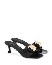 Ferragamo Women's Zelie Bow Slide Sandals