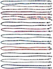 [JZS] Eyeglass Strap, Premium Glasses Holder Chains, Multicolor Eyewear Retainer for Women Men and Kids,12PCS