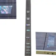 24.75" Scale Rosewood Abalone 42mm 22 Fret Unfinished Fretboard Trapezoid Inlay