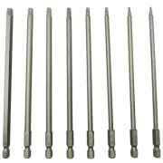 Long Torx Security Screwdriver Bit Set - 6 Inch Length T8 T10 T15 T20 T25 T27...