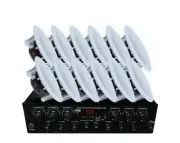 Bluetooth Amplifier + 12x6" Ceiling Speakers Package Cafe 176C+6xC62