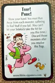 ** TRAP! PANIC! ** ~ PROMO CARD ~ STAR MUNCHKIN ~ NEW STEVE JACKSON GAMES