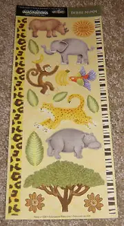 Wild Side Animals ~ Creative Imaginations Debbie Mumm Sticker Sheet
