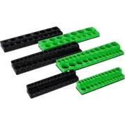 Magnetic Socket Organizer Set, 6-Piece Holder 1/4", 3/8", 1/2" Drive Metric SAE