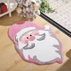 Christmas Decor Christmas Bath Rug Absorbs Moisture Floor Mat Home