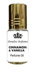 CINNAMON & VANILLA Perfume Oil by Paradise Perfumes Gorgeous Fragrance Oil 3ml