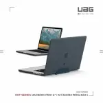 【UAG】(U) MACBOOK PRO 16吋（2021/2023）輕薄防刮保護殼-霧透藍(M1/M2/M3 PRO/MAX)