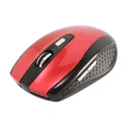 Wireless Mouse 2.4G Cordless Optical Adjustable DPI for Laptop Computer, Red