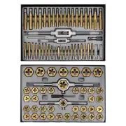 86pcs Tap and Die Sets SAE & Metric Threading External & Internal Threads