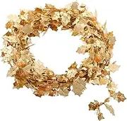 Gadpiparty Artificial Pearl Leaf Beads Garland Festive Christmas Tree Decoration Craft Accessory with Fishing Line Beads for Weddings Parties Home Decor