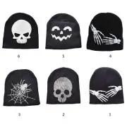 Web Beanie Skullies Beanie Luminous Skeleton Hand Beanie Y2K Beanie