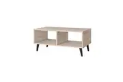 Nusa Wooden Open Shelf Rectangular Coffee Table - Oak