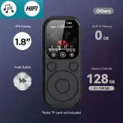 Bluetooth 5.4 HiFi MP3 Player MP4 Media FM Radio Audio Recorder Music PortableZ7