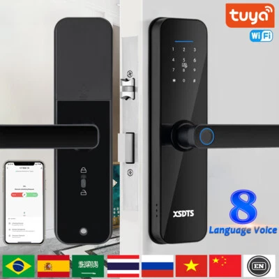 Electronic Door Lock / Smart Card / Password /Key Unlock / USB Emergency Charge