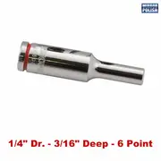 Kincrome K26531 - Deep Socket 3/16" 1/4" Drive (Mirror Polish)