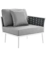 Modway Stance Outdoor Patio Aluminum Right-Facing Armchair