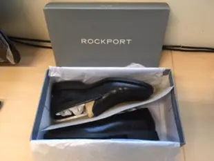 Rockport 馬拉松系列 素面無綁帶紳士皮鞋 男鞋-黑