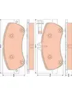 TRW Brake Pads fits Mercedes Benz E-Class 4.7 C207 E 500 (207.373) (GDB1798)
