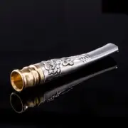 Sterling Silver Copper Cigarette Holder Cleanable Stainless Steel Filter Flower
