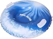 Kisangel PVC Inflatable Snow Tube for Heavy Duty Winter Sled with Handles Durable Outdoor Sliding Tube for Fun Winter Sports and Activities