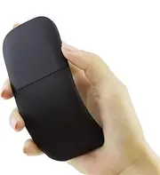 Silent Bluetooth 4.0 Mouse Wireless Arc Touch Roller Mice Ultra Thin Laser Computer Gaming Foldable Mause for Microsoft PC (Color : Black)