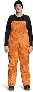 [THE NORTH FACE] Women's PlusFreedom Insulated Bib, Topaz Tonal Mountainscape Print, 1X Regular