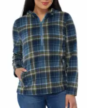NEW O'Neill Women's Midweight Half Zip Polar Fleece Hoodie Size Large