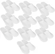 Slippers 10 Pairs of Unisex Home Slippers Soft and Comfortable Cloth Slippers for Guest