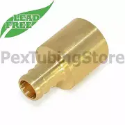 (25) 3/8" PEX x 1/2" Male Sweat Adapters - Brass Crimp Fittings, LEAD-FREE