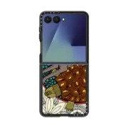 Galaxy Z Flip7 Impact Magnetic Case hare tortoise mandala