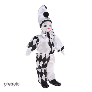10 英寸可愛的瓷立式小丑娃娃小丑圖生日