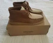NEW MEN'S SPERRY FOR J CREW CREPE SOLED LEATHER CHUKKA BOOTS SHOES