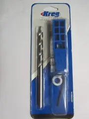 Kreg Mini Jig # MKJKIT Pocket Hole Drill Guide Kit with Wood-Chip Relief