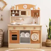 ROBOTIME Wooden Play Kitchen Set, Play Kitchen Set for Kids with Realistic De...