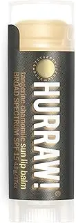 Hurraw Organic SPF15 Sunscreen Tangerine Chamomile Lip Balm 4.3 g