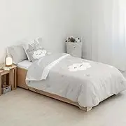 Kids&Cotton Duvet Cover Werner Grey Grey 175 Thread Count 155 x 220 cm
