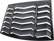 Rear Window Louver Compatible for Ford Mustang 2005-2014 Windshield Sun Shade Cover Lambo Style ABS Matte Black