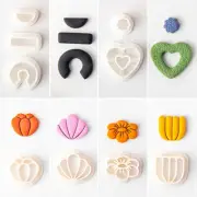 Soft Polymer Clay Cutter Earrings Embossing Mold for Earring Jewelry Making DIY