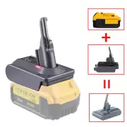 V8 Battery Adapter for Dewalt 20V Li-ion Battery Convert to For Dyson V8 Series