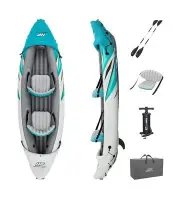 Bestway Hydro Force Inflatable Kayak Set | Includes Seat, Paddle, Hand Pump, ...