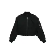 [Jean Paul Gaultier] Jean Paul Gaultier Zip-fastening Cropped Bomber Jacket S BLACK