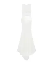 sequined mesh dress dress 6 white