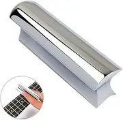 GLSTOY Metal Guitar Slider for Electric Acoustic Tone Bar Concave Design Lap Steel Slide Steel Guitar Tone Bars Durable Chrome