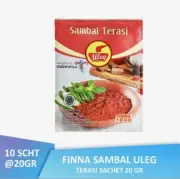 Sambal Uleg Finna Sambal Terasi Indonesia Food 20gr Per Pack 10 Sachet